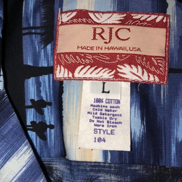 RJC Made in Hawaii Men’s Shirt NWT - Picture 2 of 5